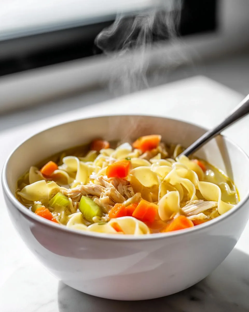 Stovetop Chicken Noodle Soup - detail 3