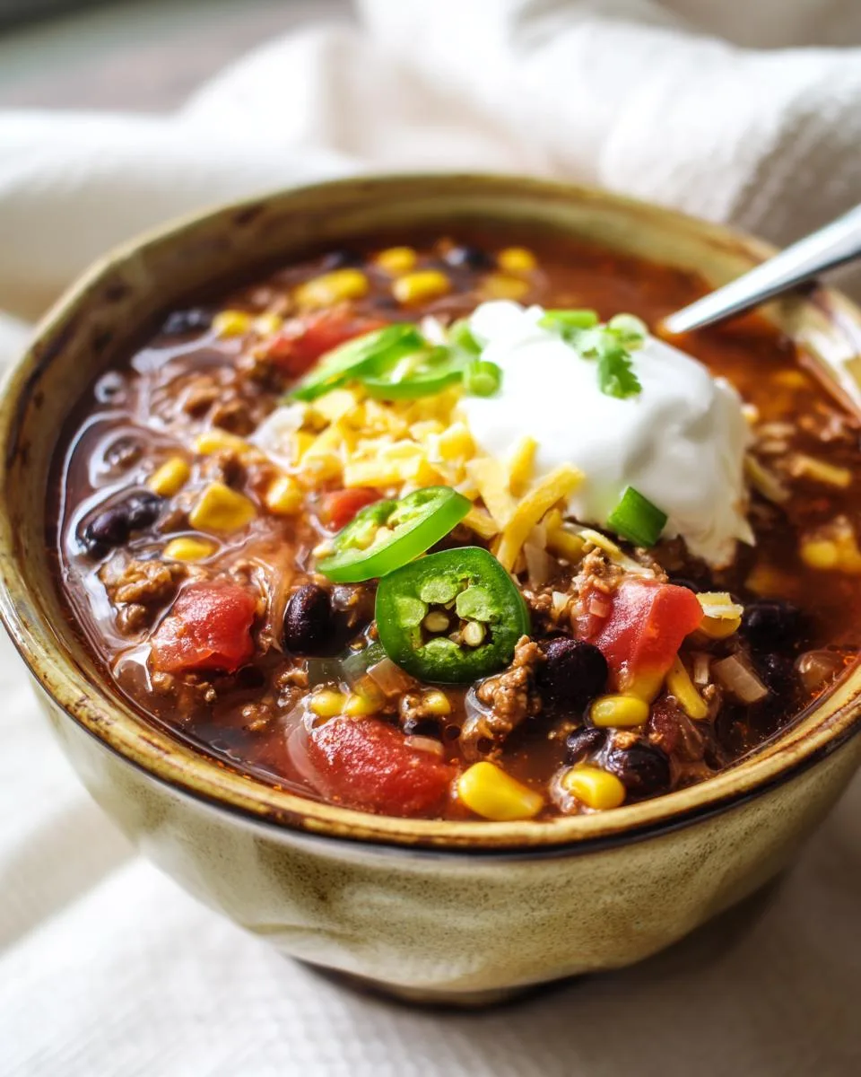 Taco Soup withou ground beef - detail 3