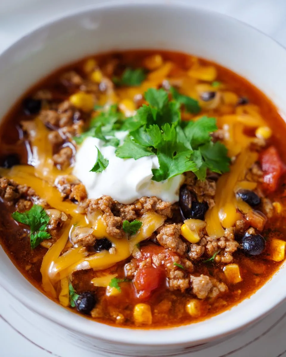 The Creamiest Taco Soup - detail 2