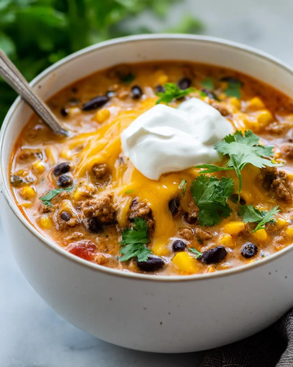 The Creamiest Taco Soup - detail 4