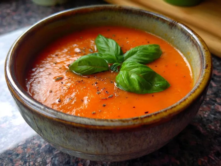 Tomato Soup With Fresh Tomatoes