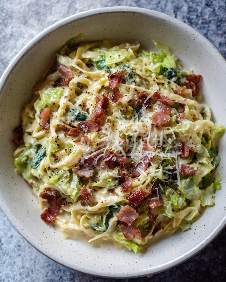 Cabbage Alfredo - detail 2