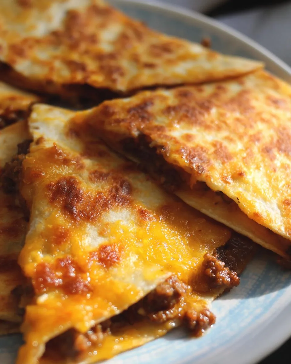 Cheesy Ground Beef Quesadillas - detail 1