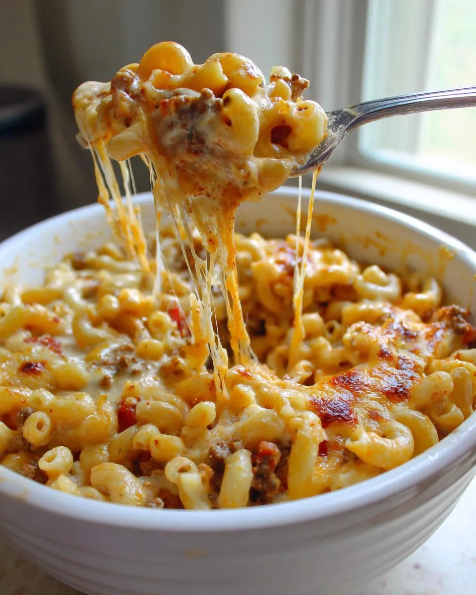 Cheesy Rotel Pasta Bake - detail 3