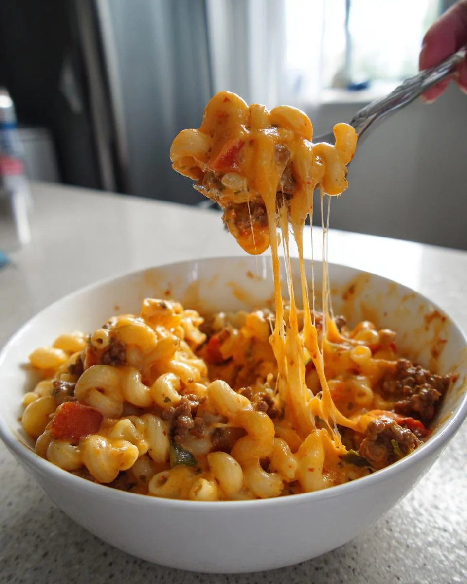 Cheesy Rotel Pasta Bake - detail 4