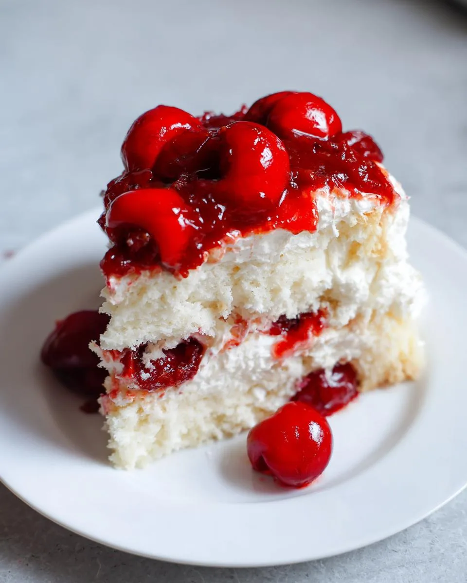 Cherries in the Snow Dessert - detail 3