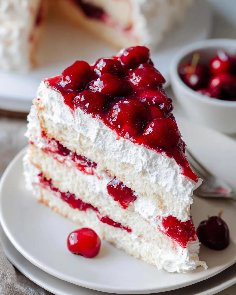 Cherries in the Snow Dessert - detail 4