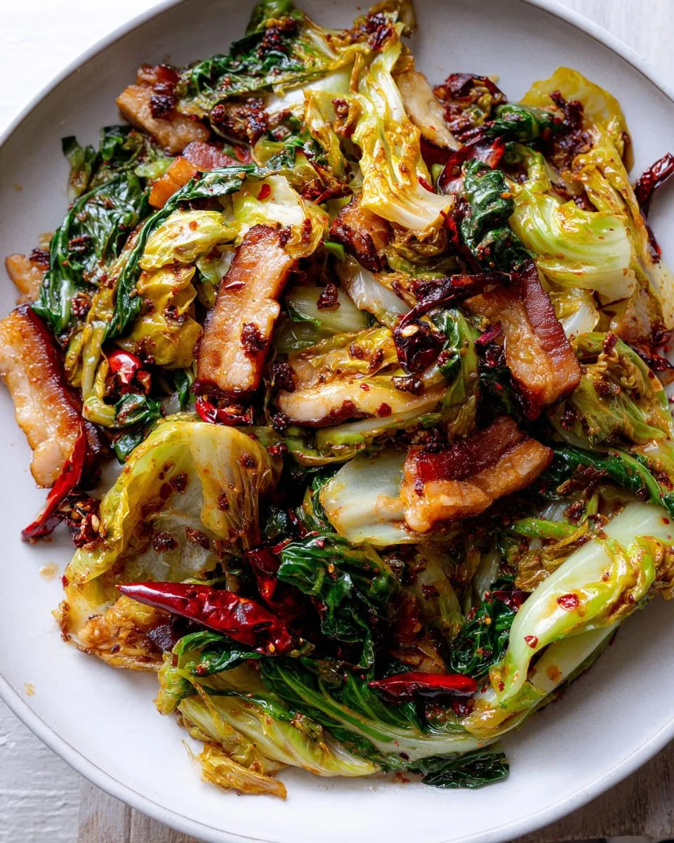 Chinese Cabbage Stir Fry - detail 1