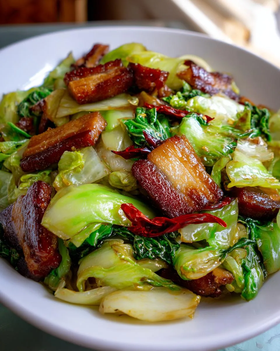 Chinese Cabbage Stir Fry - detail 2