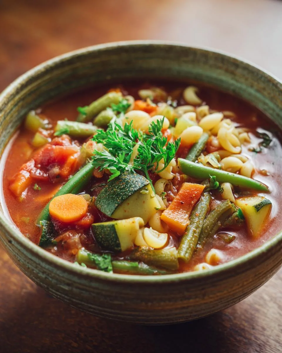 Classic Minestrone Soup - detail 1