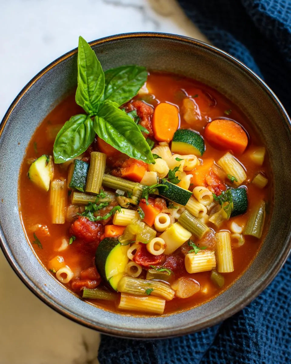 Classic Minestrone Soup - detail 2