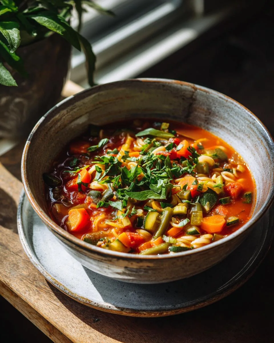 Classic Minestrone Soup - detail 3