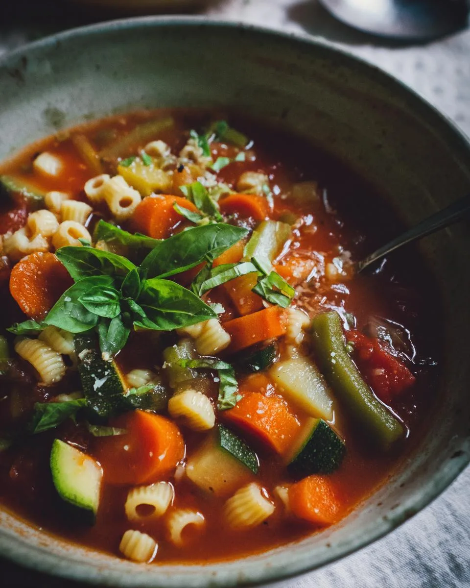Classic Minestrone Soup - detail 4