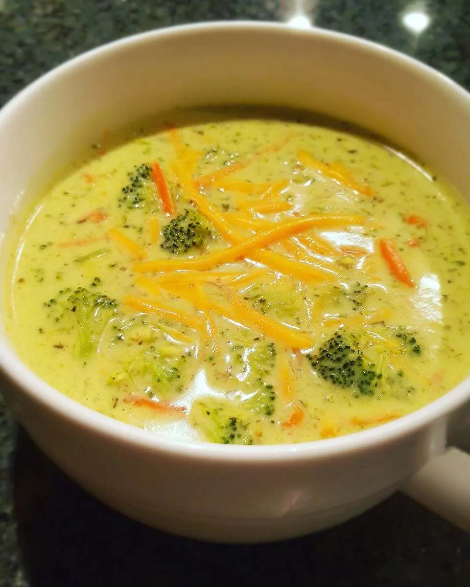 Copycat Panera Broccoli Cheddar soup - detail 1