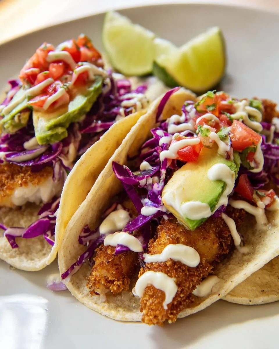 Crispy Fish Tacos with Slaw - detail 3
