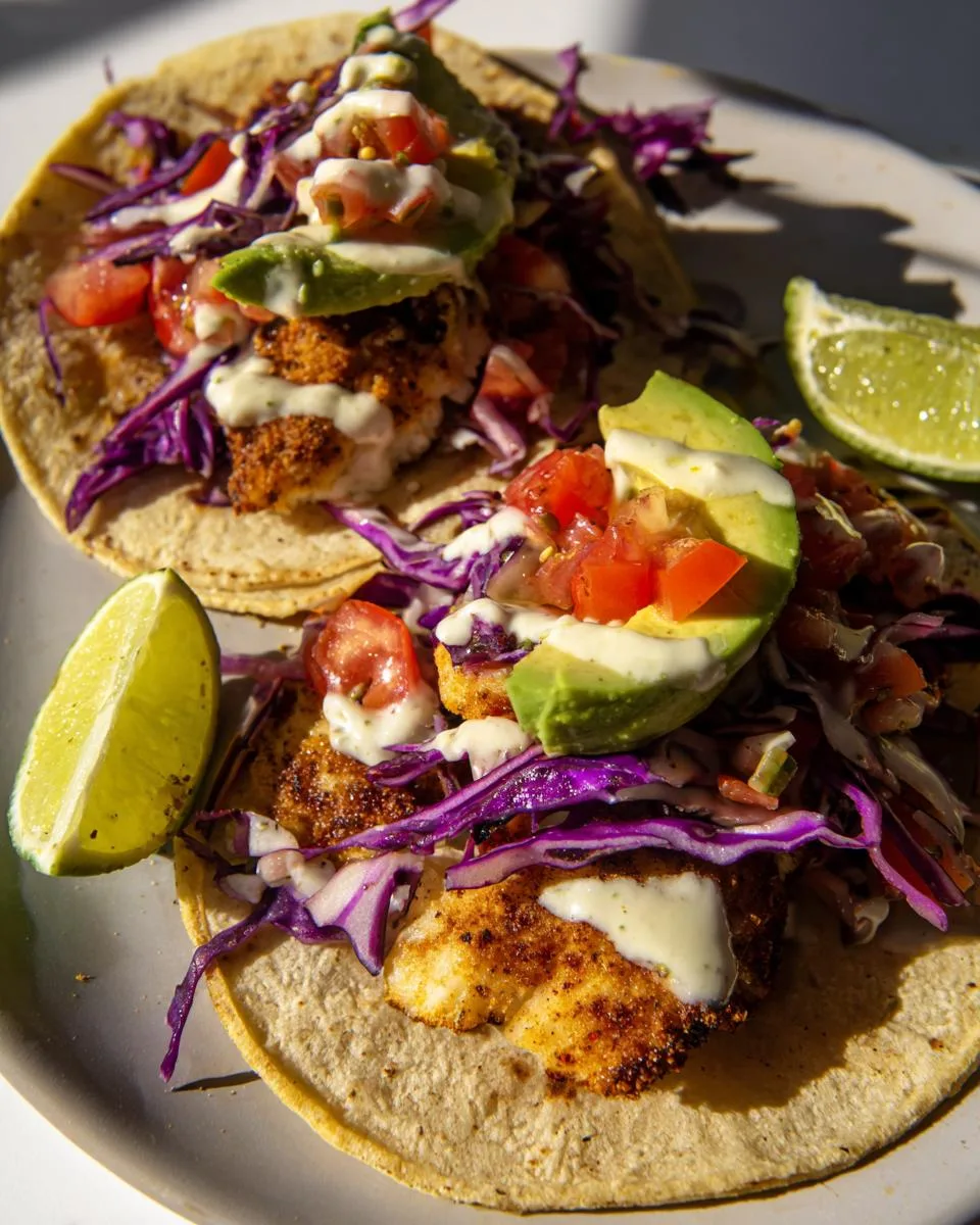 Crispy Fish Tacos with Slaw - detail 4