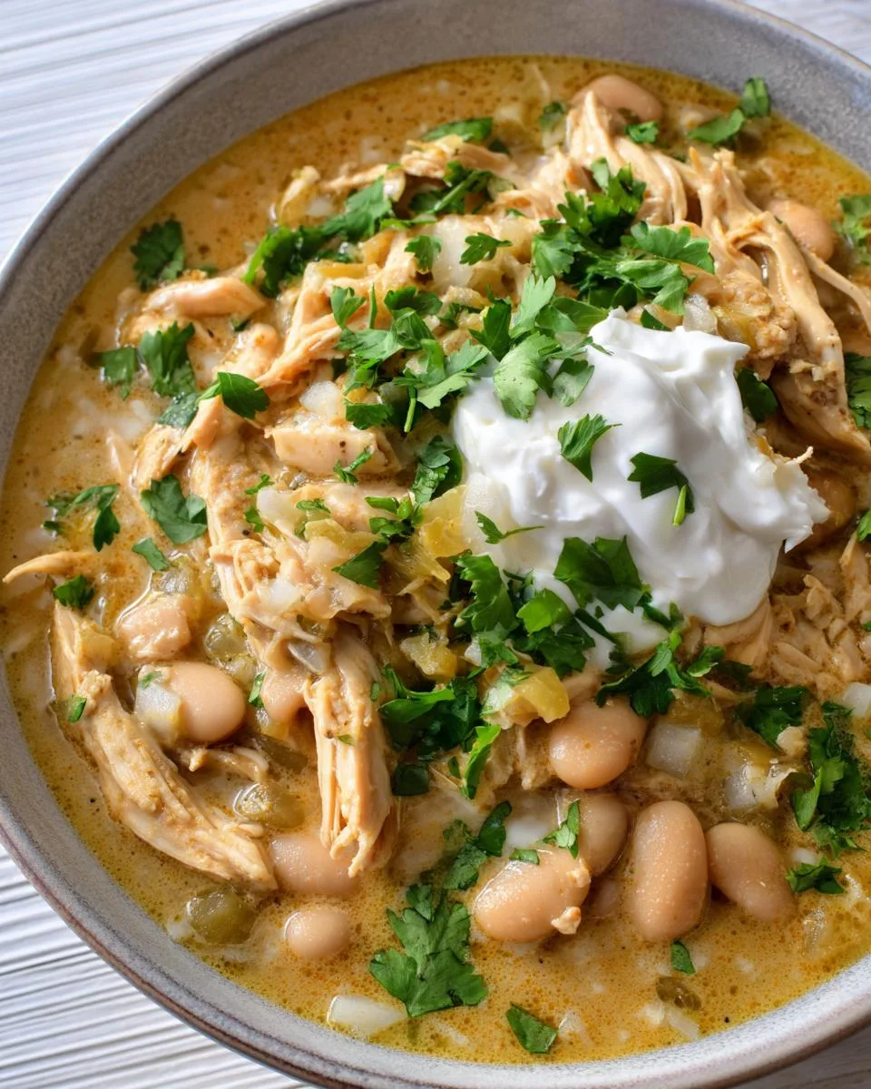 Crockpot Creamy White Chicken Chili - detail 3