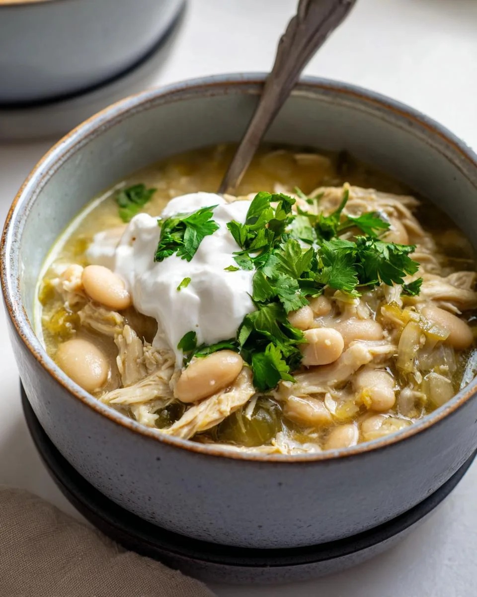 Crockpot Creamy White Chicken Chili - detail 4