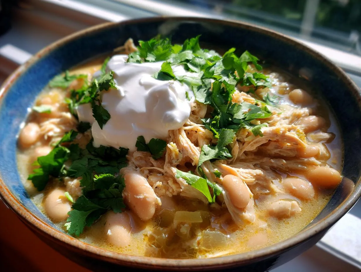 Crockpot Creamy White Chicken Chili: 7-Hour Comfort Magic