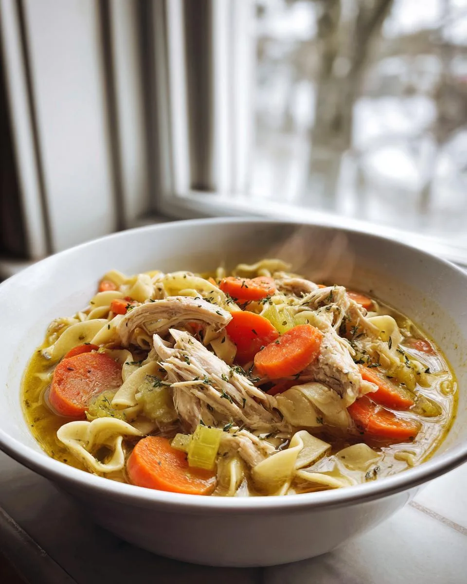 Dutch Oven Chicken Noodle Soup - detail 2