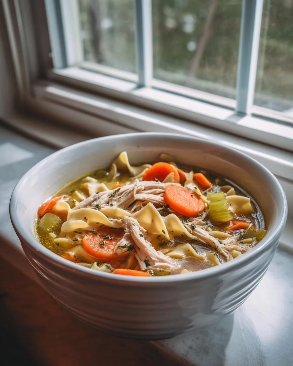 Dutch Oven Chicken Noodle Soup - detail 3