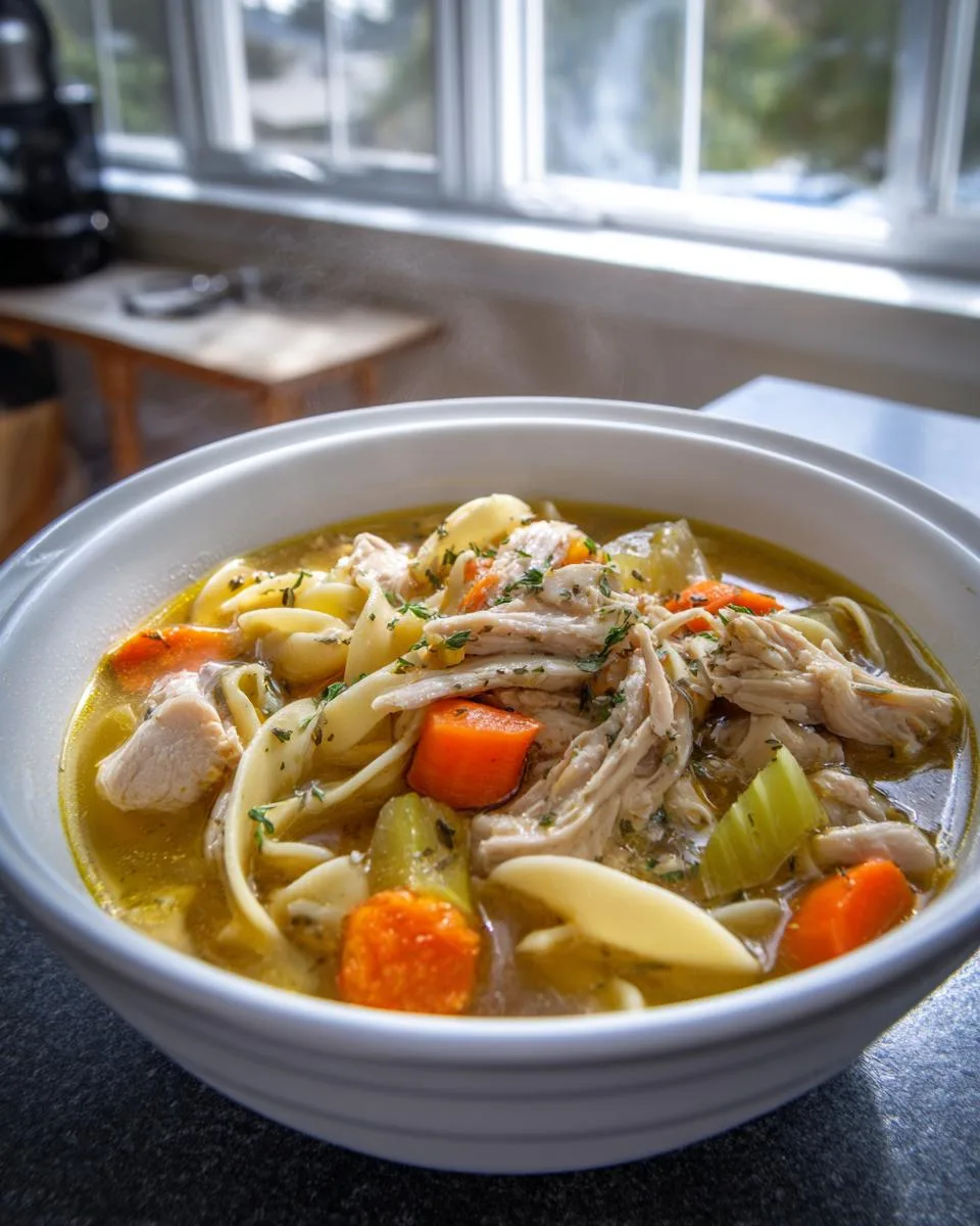 Dutch Oven Chicken Noodle Soup - detail 4