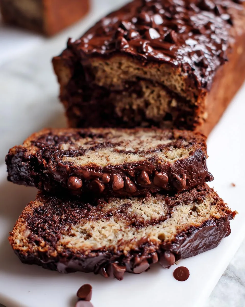 Fudge-Like Double Chocolate Banana Bread - detail 1