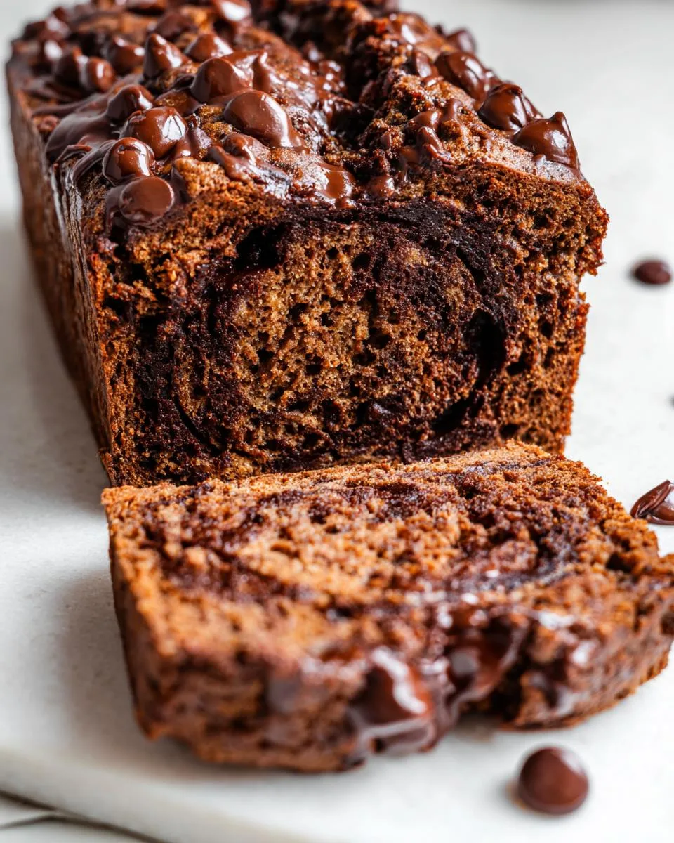 Fudge-Like Double Chocolate Banana Bread - detail 3