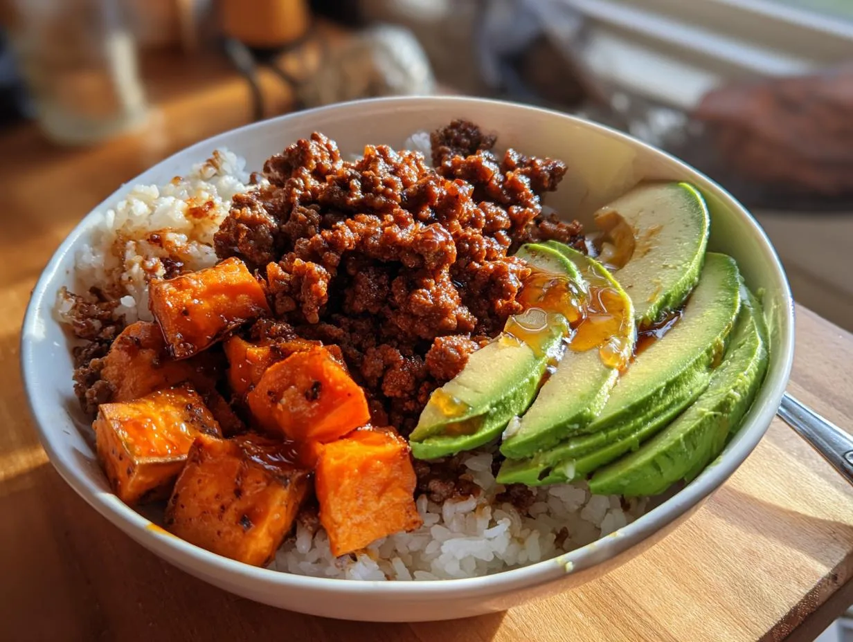 Ground Beef Hot Honey Bowl – Irresistibly Crispy & Sweet