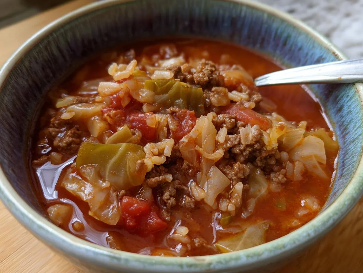 Hearty Hamburger Cabbage Soup Recipe – 1 Pot Comfort Magic