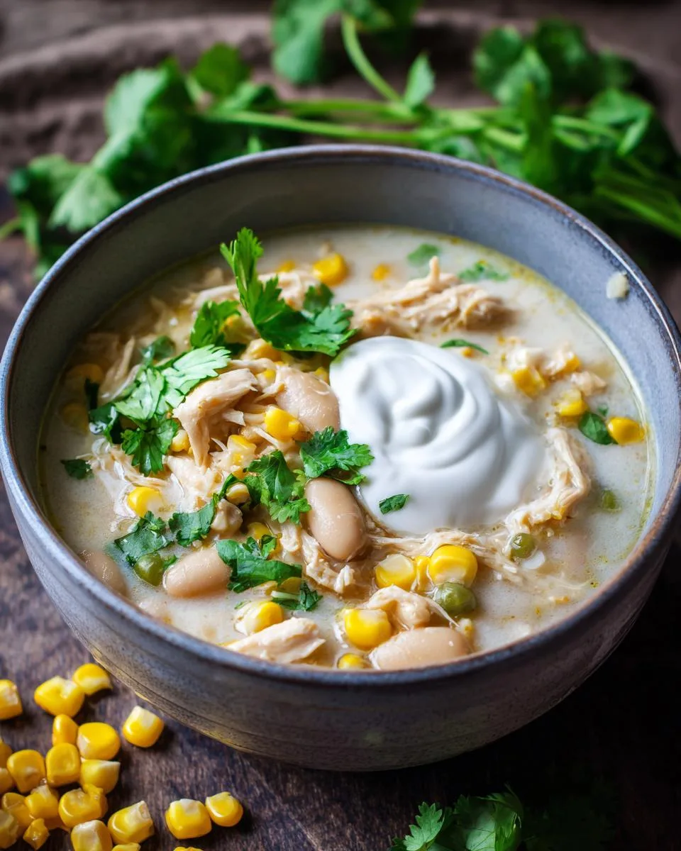 Healthy Slow Cooker White Chicken Chili - detail 3