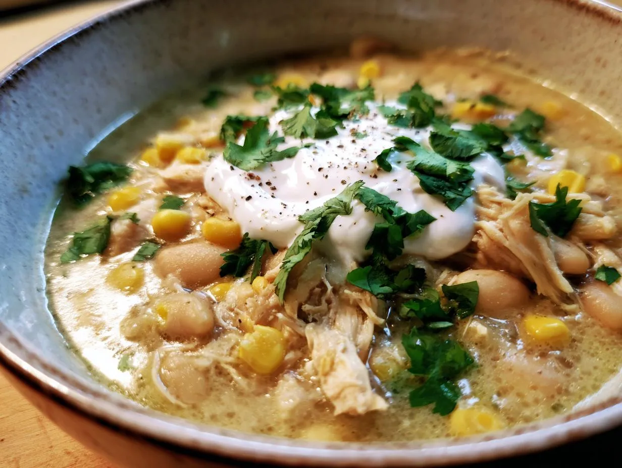 Healthy Slow Cooker White Chicken Chili: 3-Step Miracle Meal