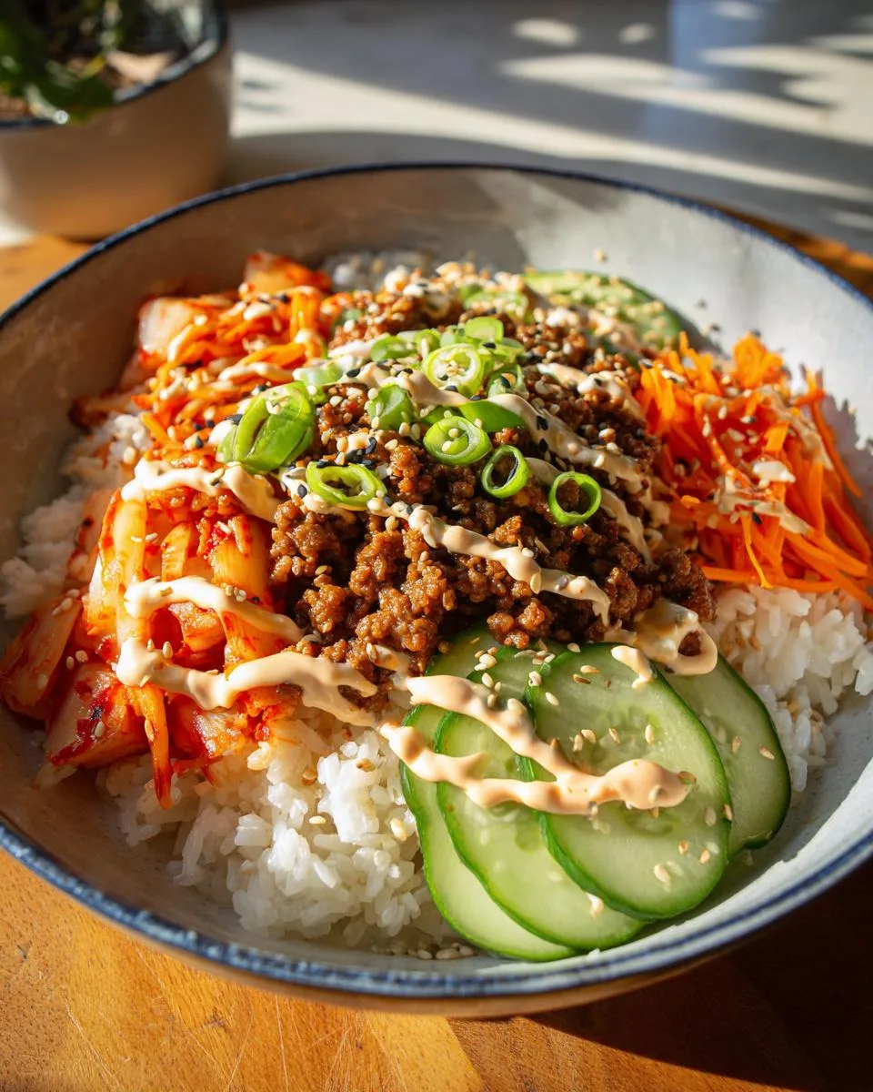 Korean Beef Rice Bowls - detail 2