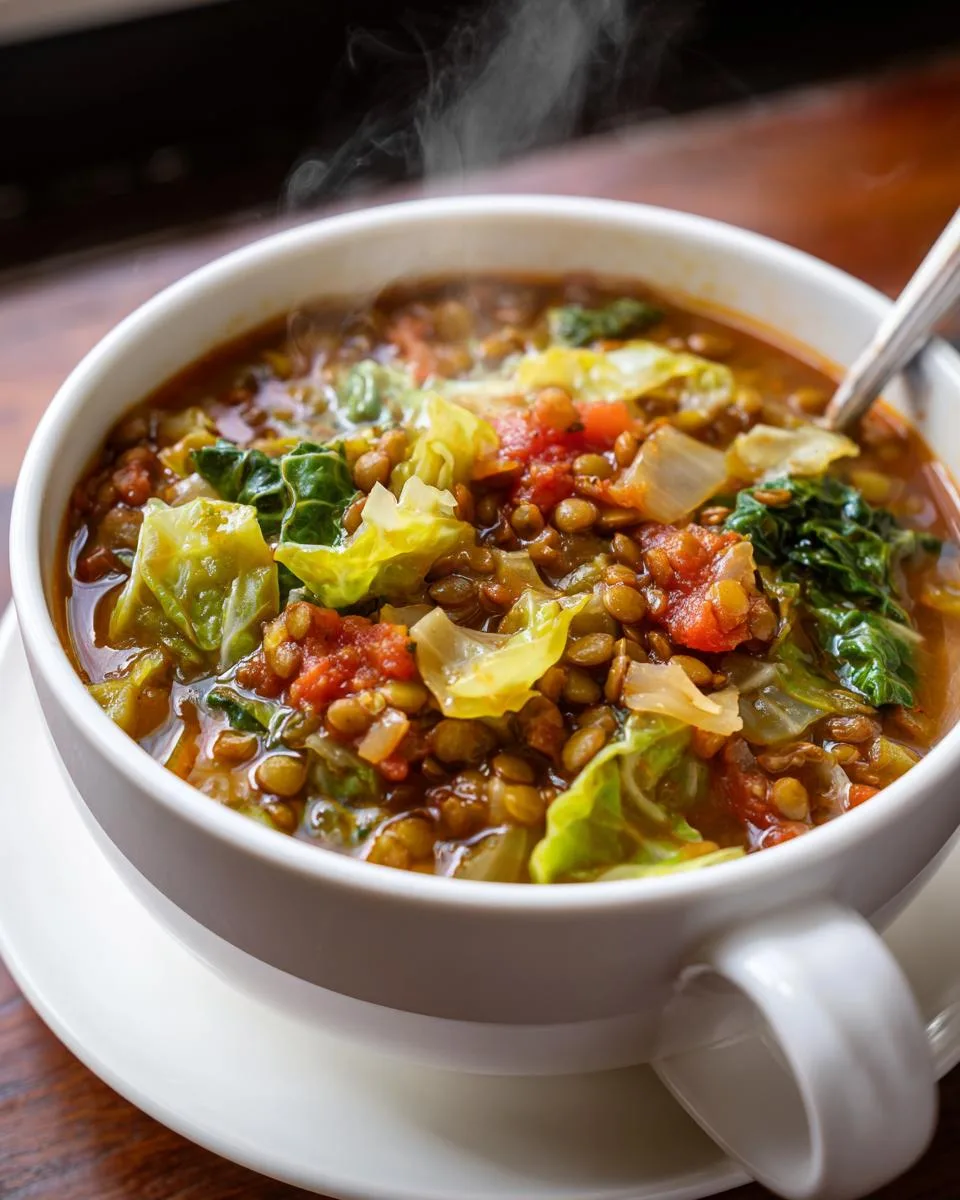Lentil Cabbage Soup - detail 3