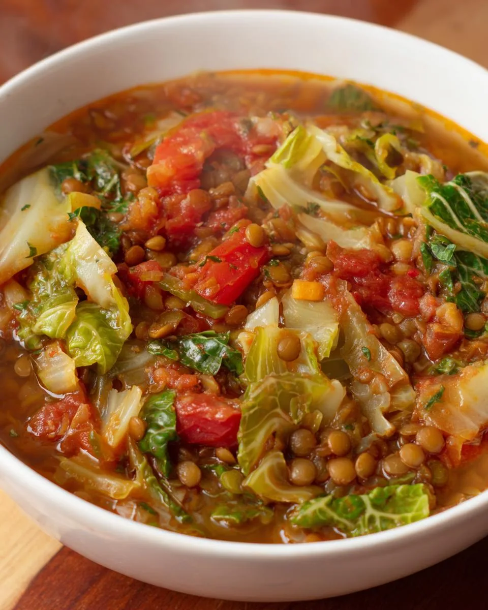 Lentil Cabbage Soup - detail 4