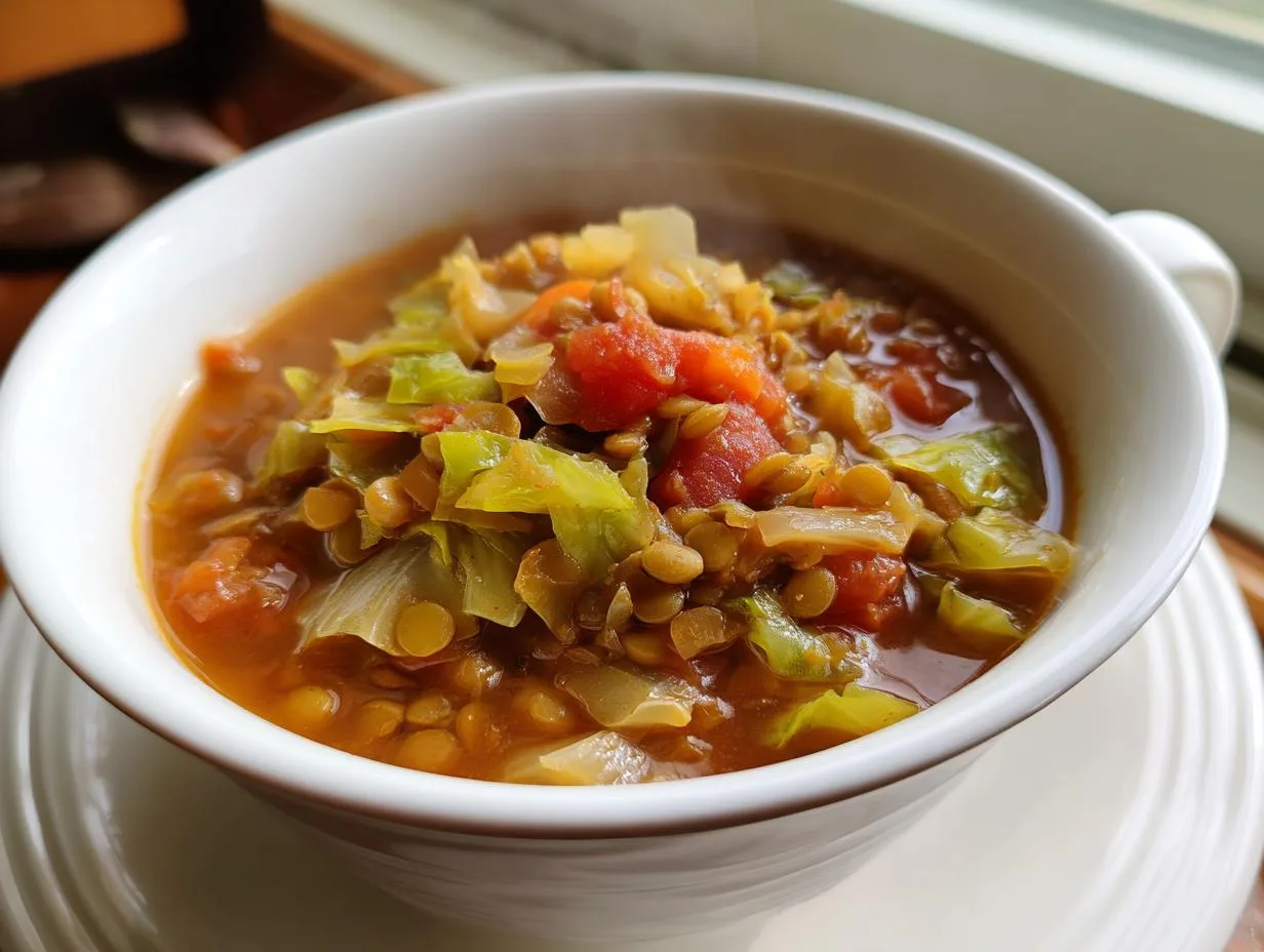 Hearty Lentil Cabbage Soup Recipe in Just 30 Minutes