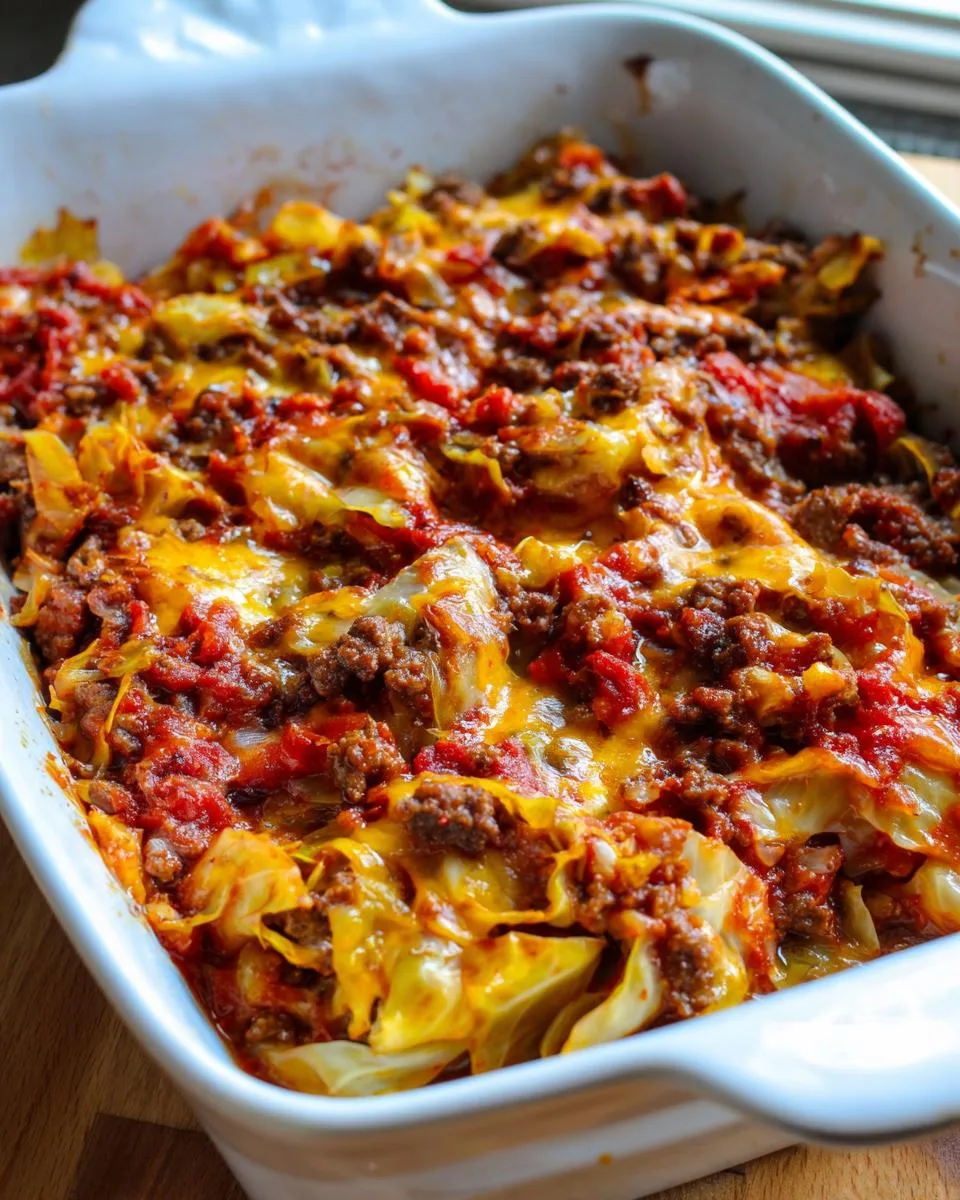 Low Carb Cabbage Casserole - detail 3