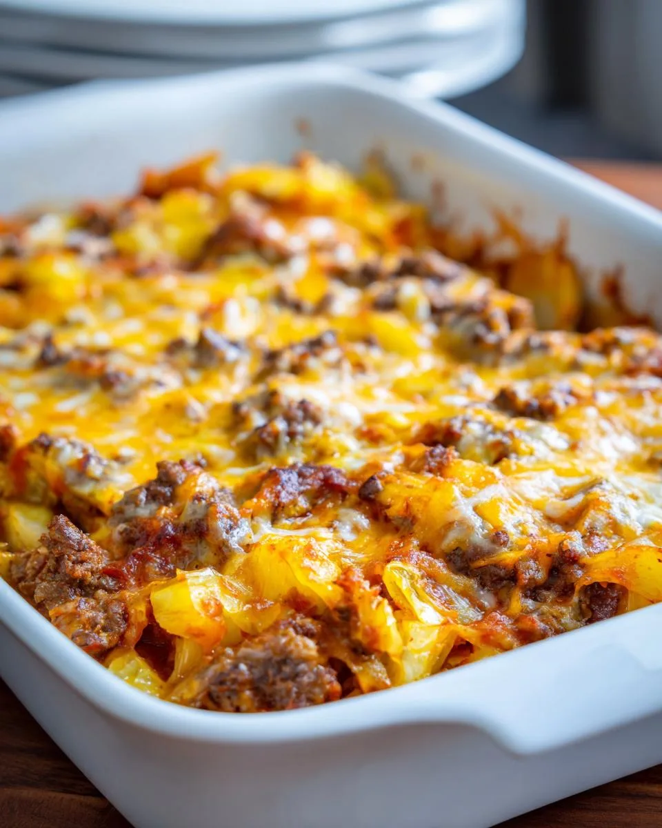 Low Carb Cabbage Casserole - detail 4