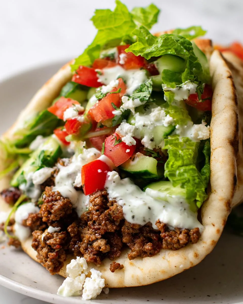 Mediterranean Ground Beef Pita Pockets - detail 3
