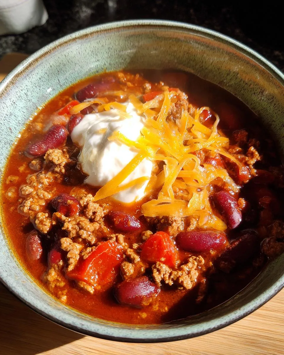 One Pot Beef Chili - detail 4