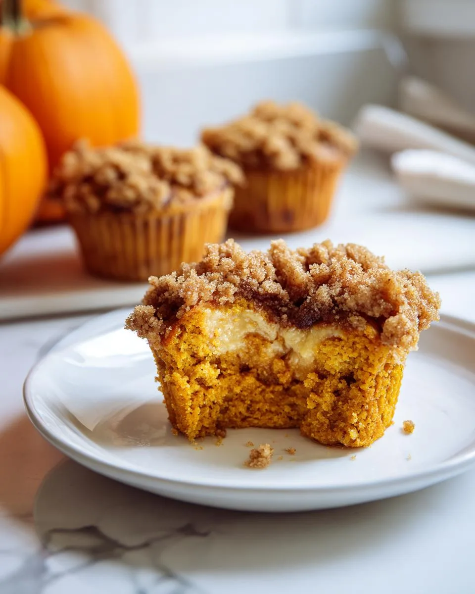 Pumpkin Cheesecake Muffins - detail 1