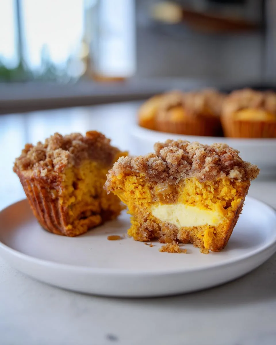 Pumpkin Cheesecake Muffins - detail 4