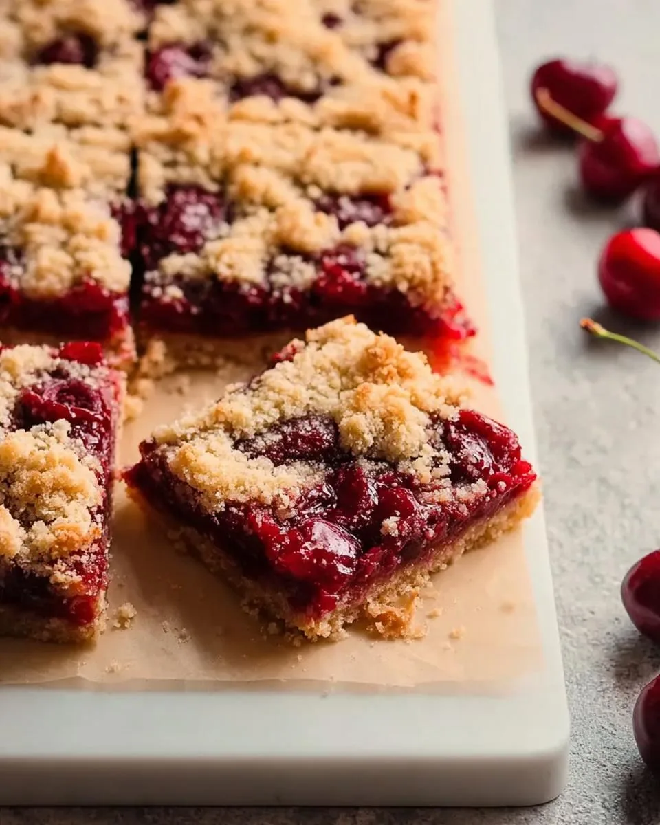 Quick Cherry Crumble Bars - detail 1