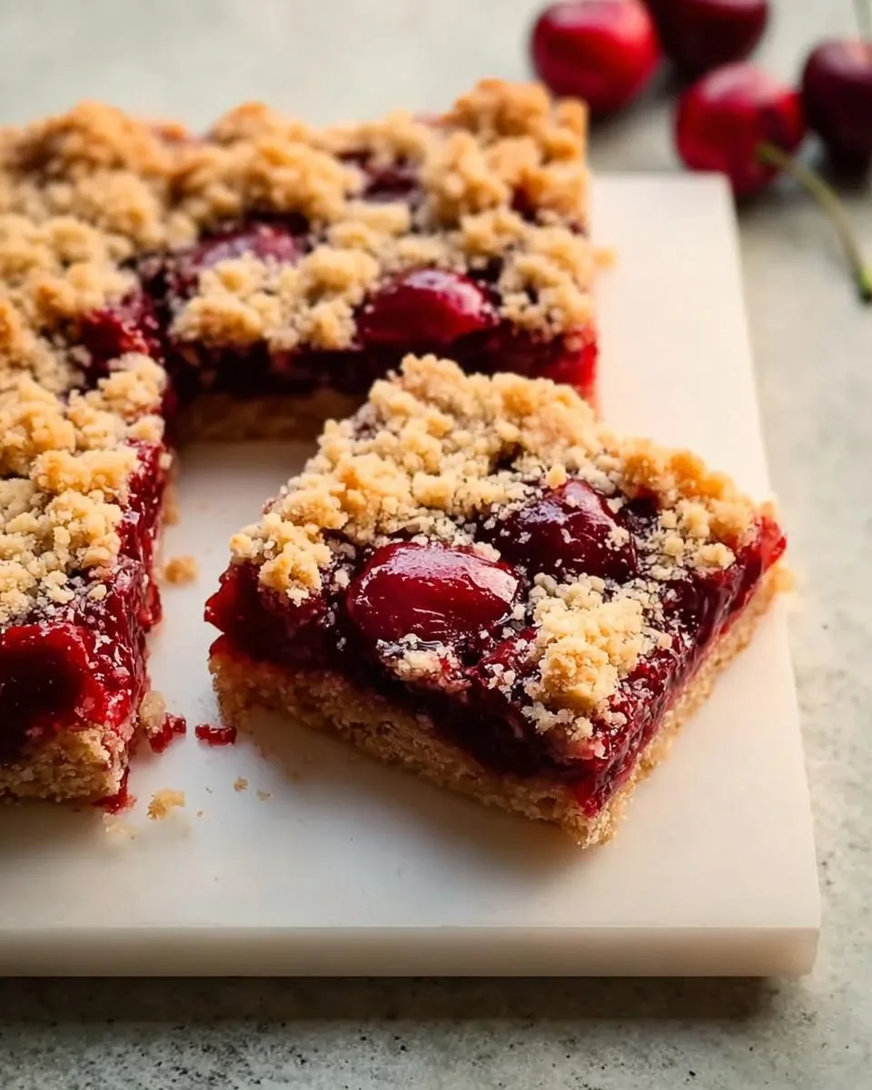 Quick Cherry Crumble Bars - detail 4