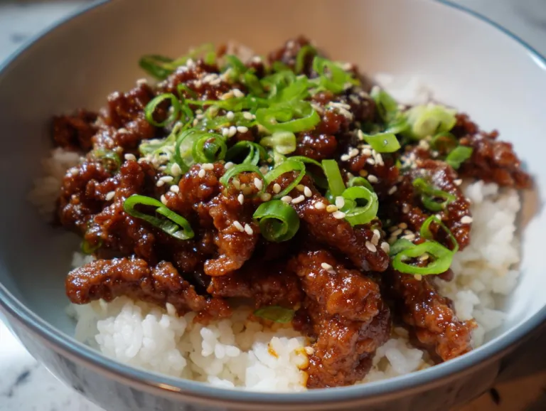 Quick Easy Korean Ground Beef