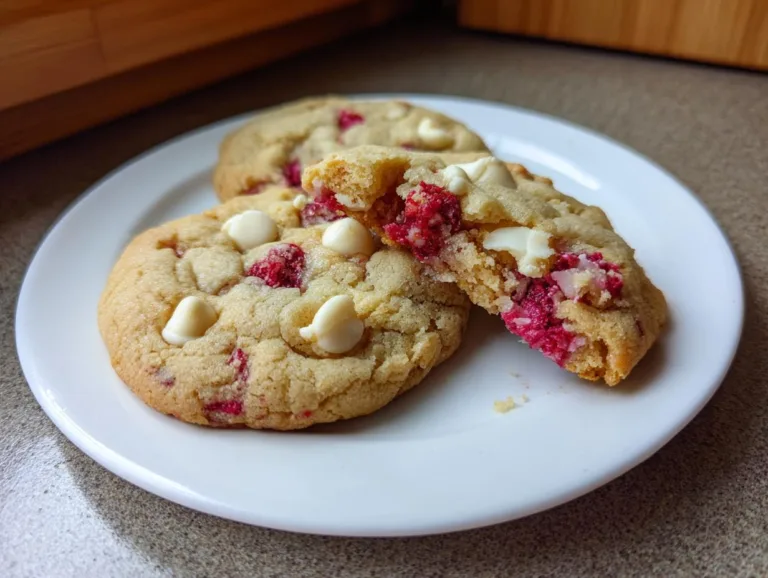 Raspberry White Chocolate Cookies