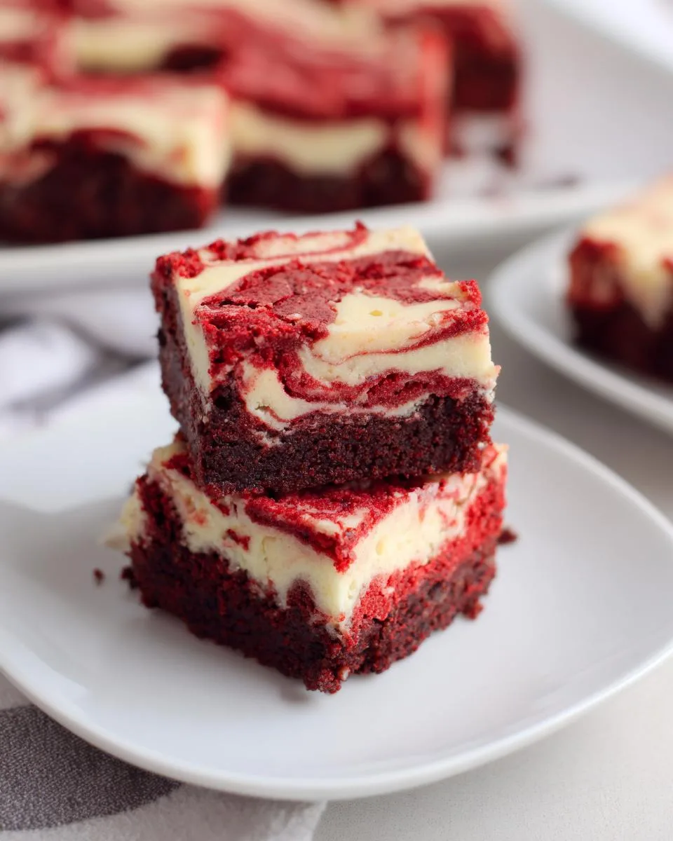 Red Velvet Cheesecake Brownies - detail 2