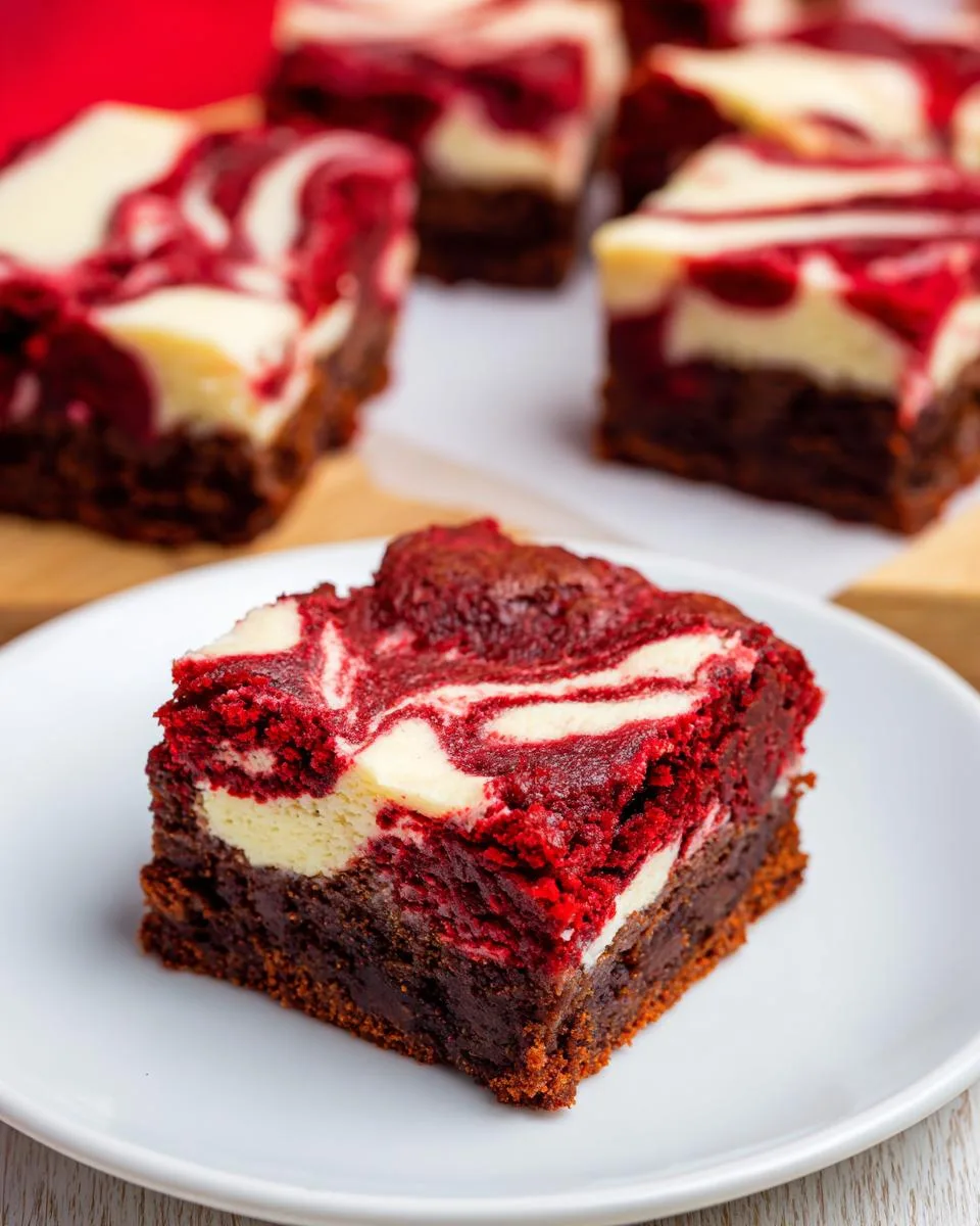 Red Velvet Cheesecake Brownies - detail 3