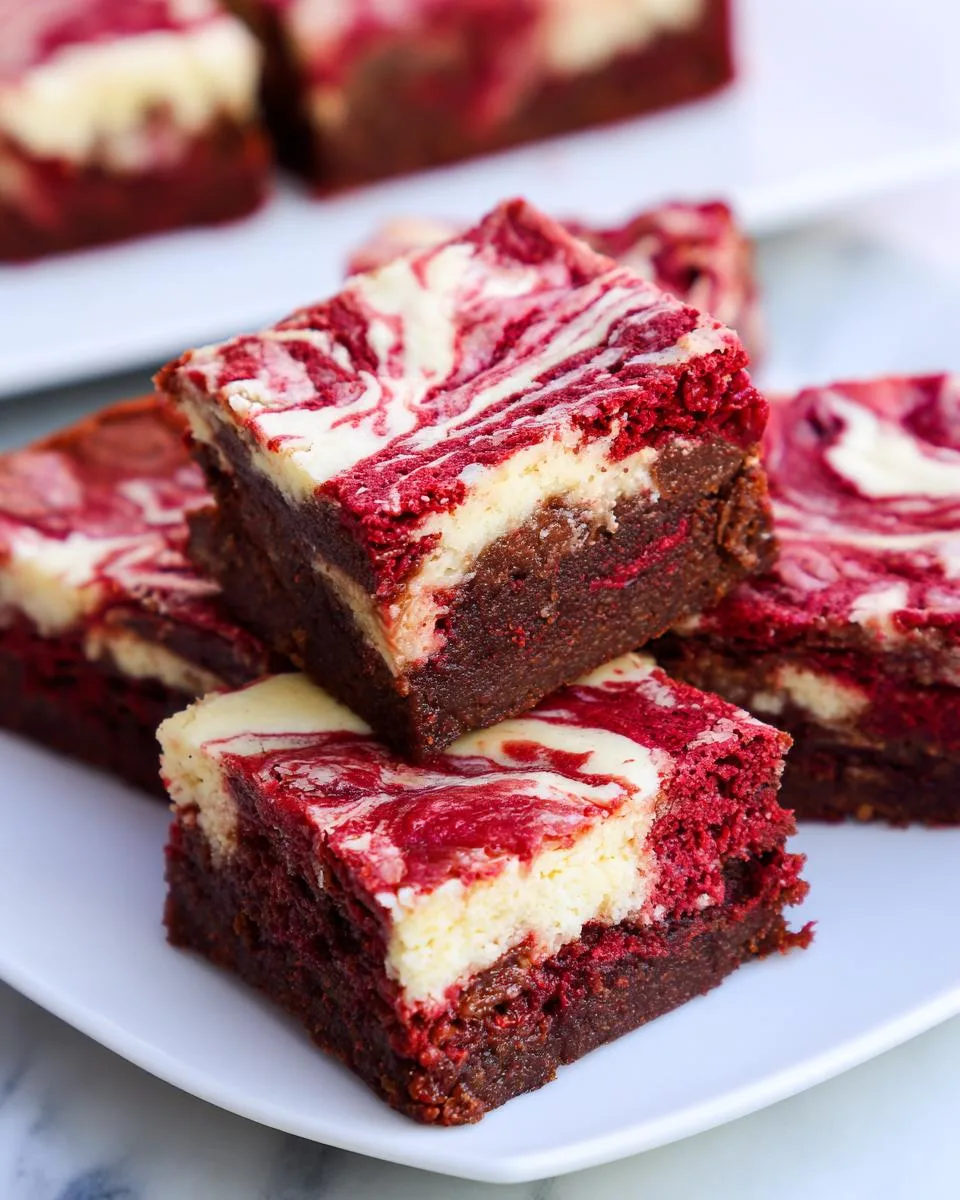Red Velvet Cheesecake Brownies - detail 4