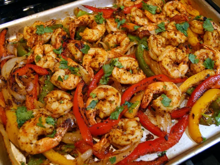 Sheet Pan Shrimp Fajitas